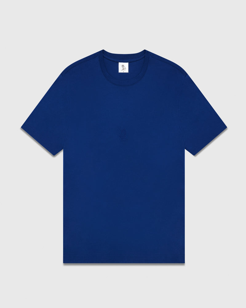 6 God Embroidered T-Shirt - Blue