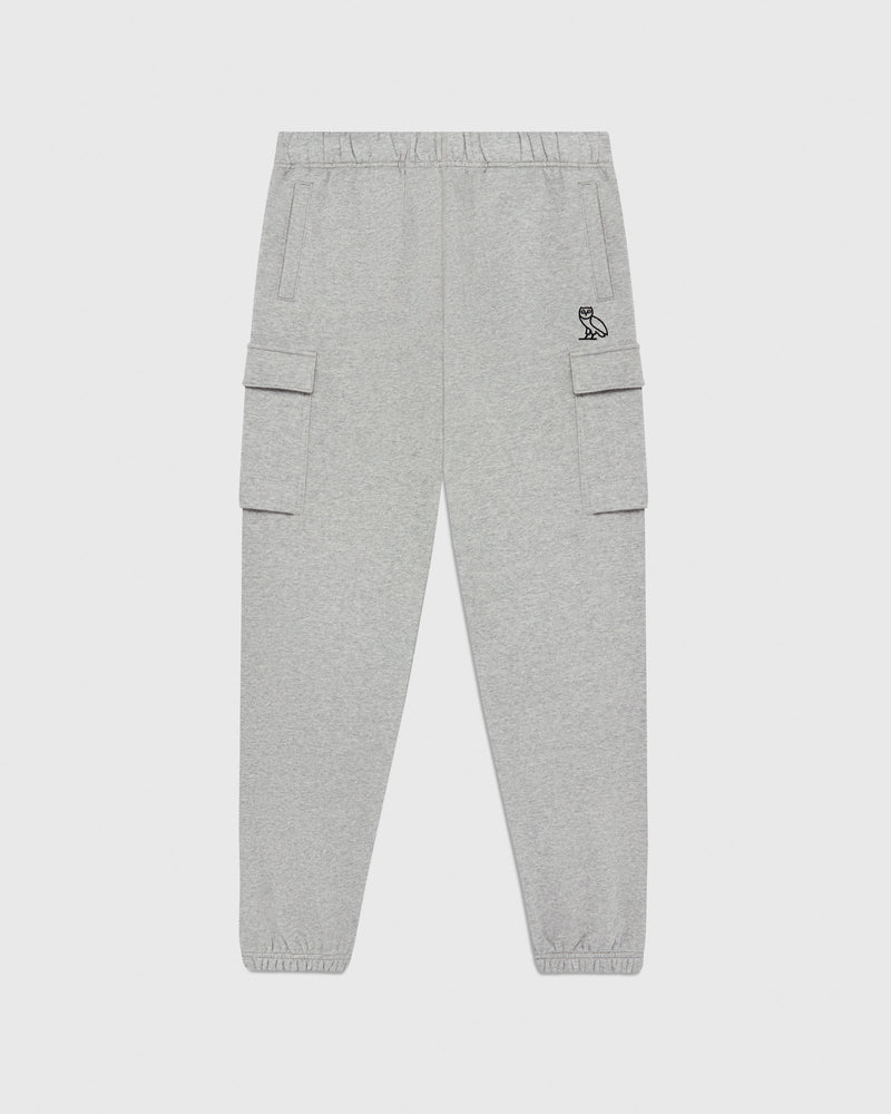 Fleece Cargo Pants - Grey