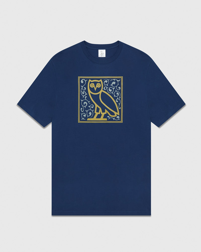 Calligraphy Tile T-Shirt - Blue