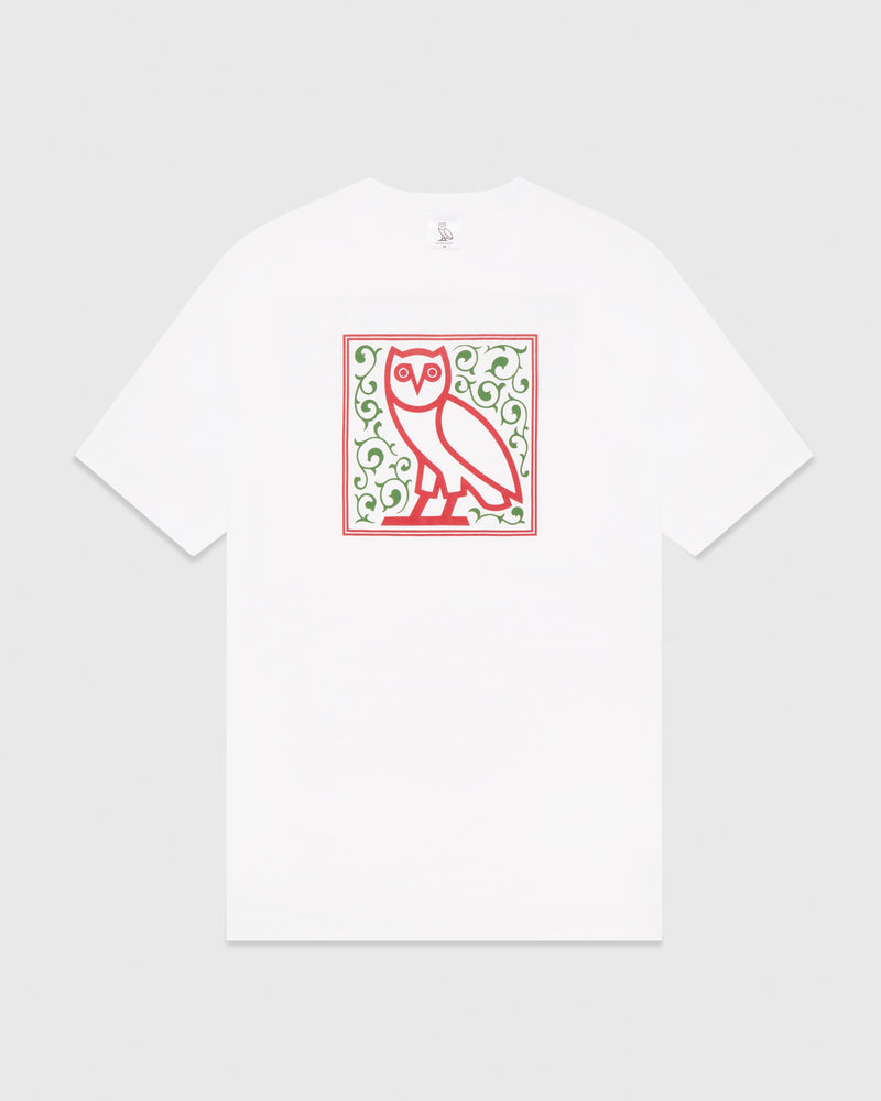 Calligraphy Tile T-Shirt - White