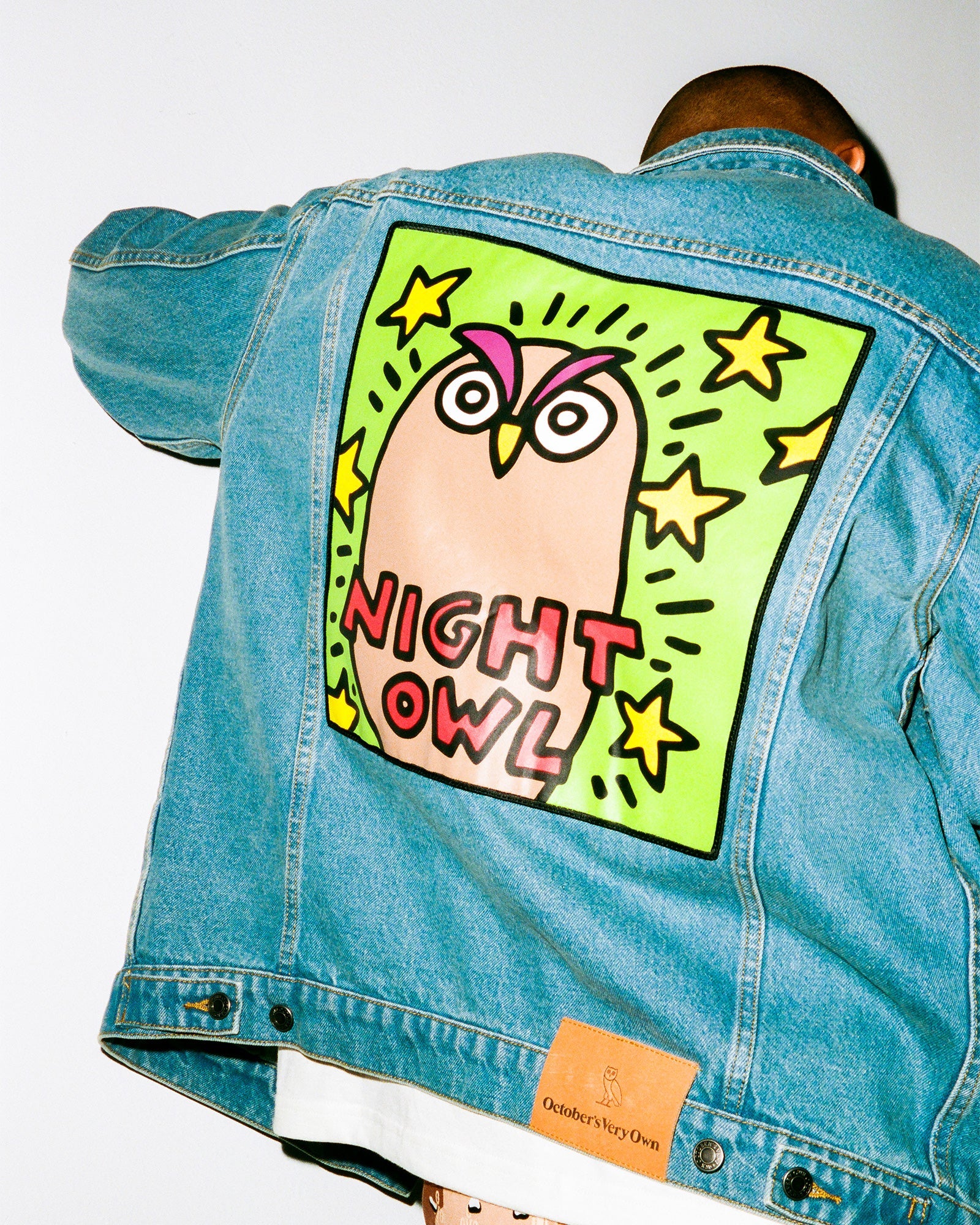 OVO® / Keith Haring Denim Trucker Jacket - Washed Indigo IMAGE #3