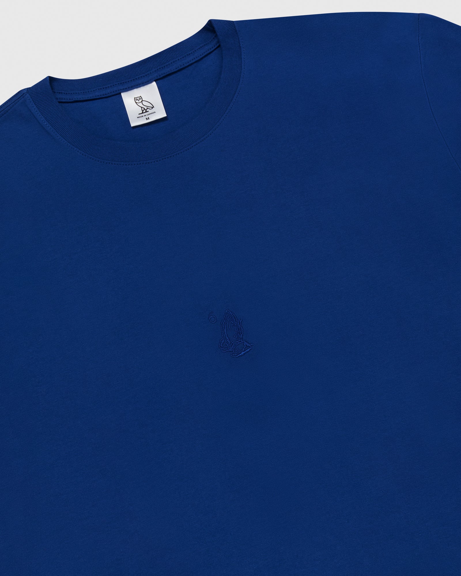 6 God Embroidered T-Shirt - Blue IMAGE #2