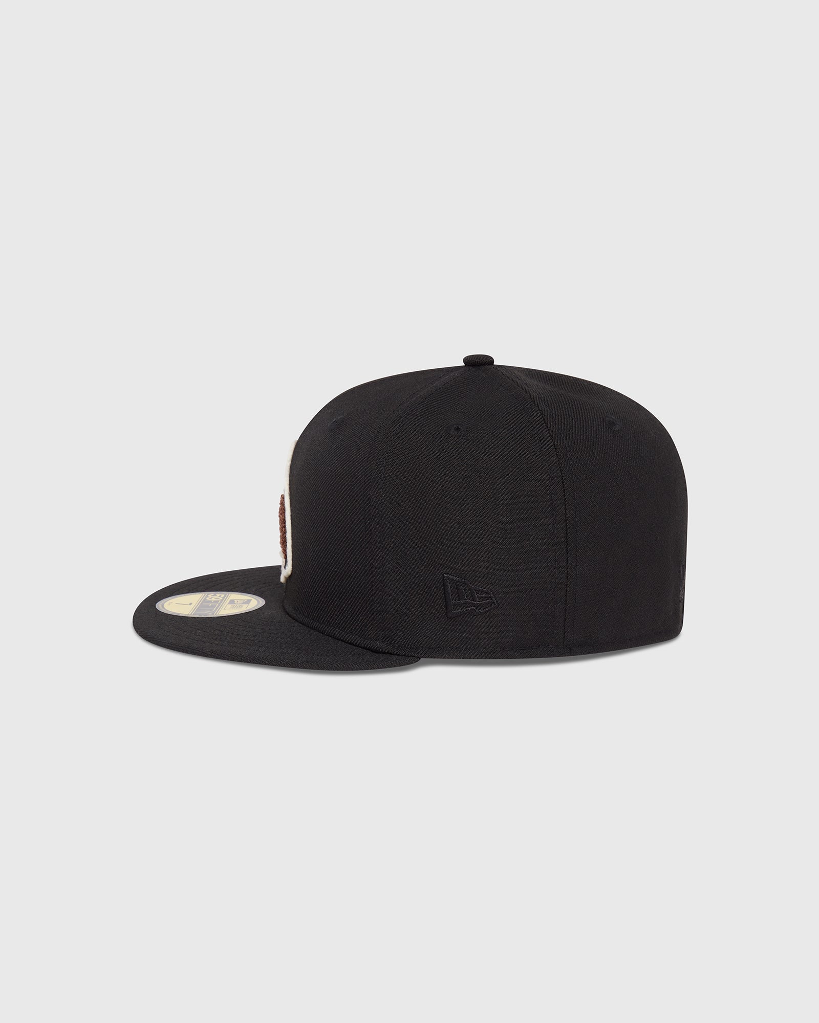 New Era Chenille Fitted Cap - Black IMAGE #3