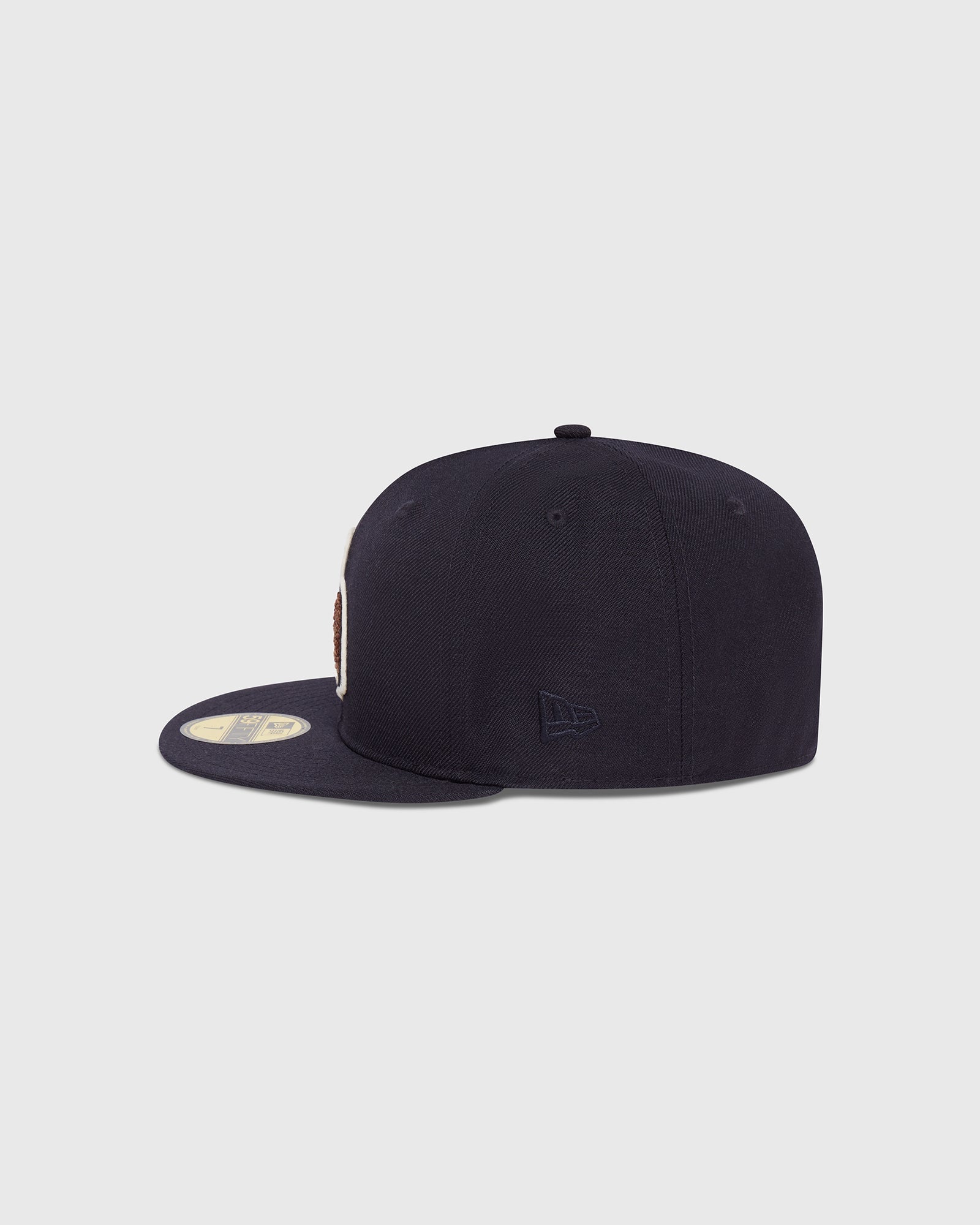 New Era Chenille Fitted Cap - Navy IMAGE #3