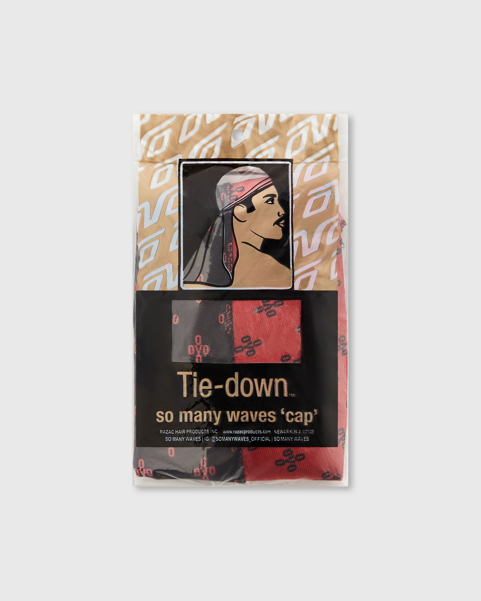 So Many Waves Durag - Red/Black IMAGE #6