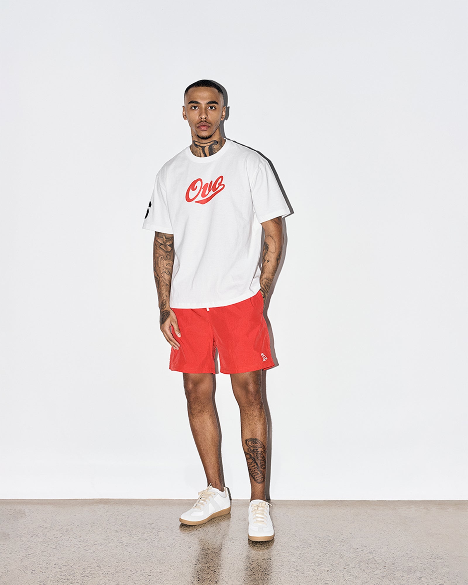 Initials Script T-Shirt - White IMAGE #2