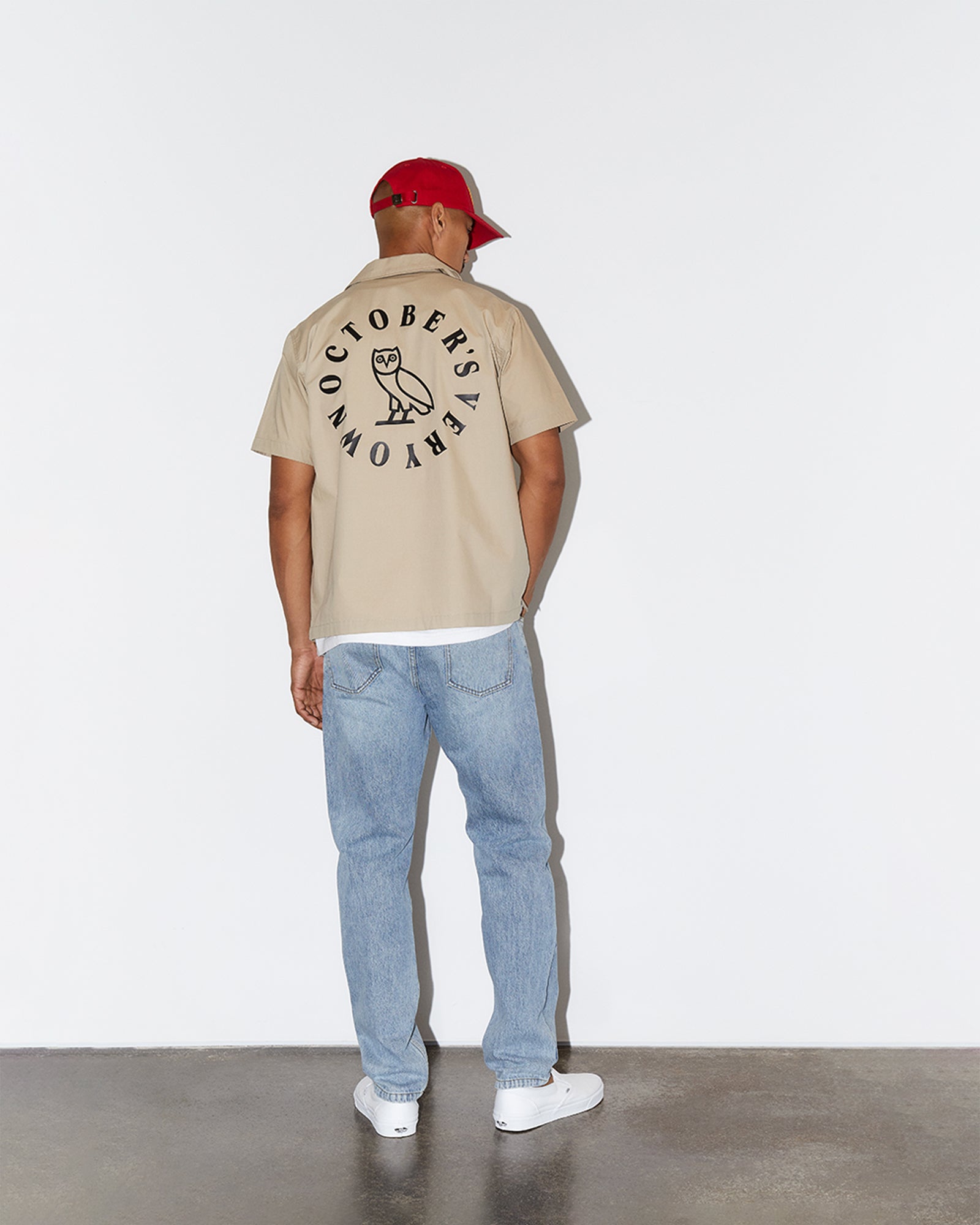 Circle Wordmark Camp Shirt - Sand IMAGE #2