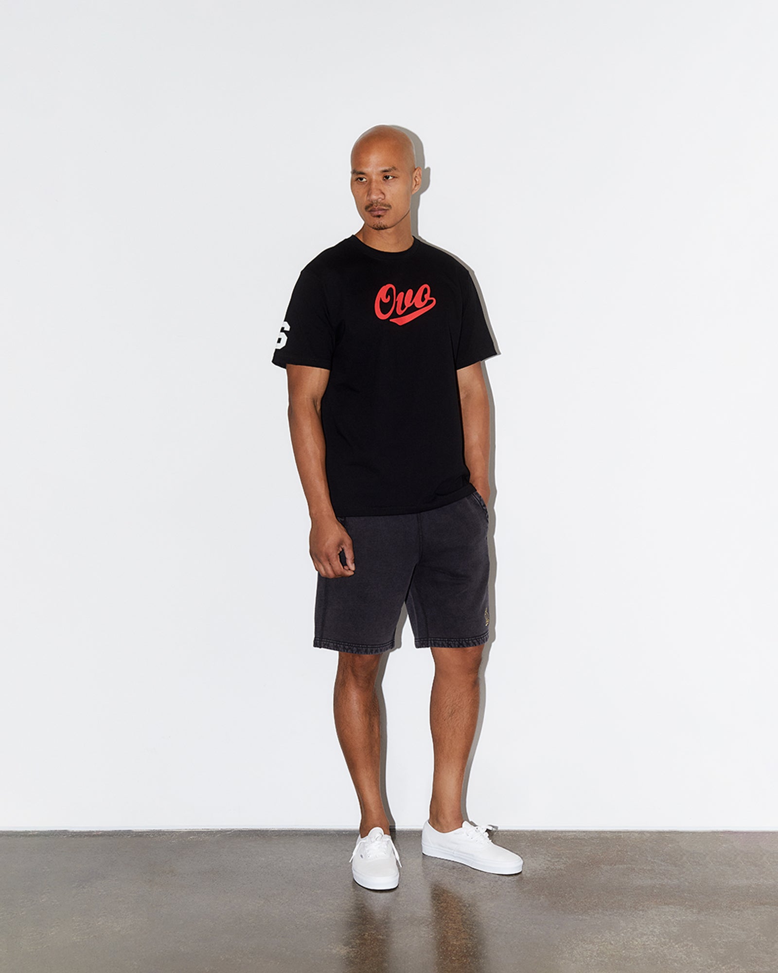 Initials Script T-Shirt - Black IMAGE #2