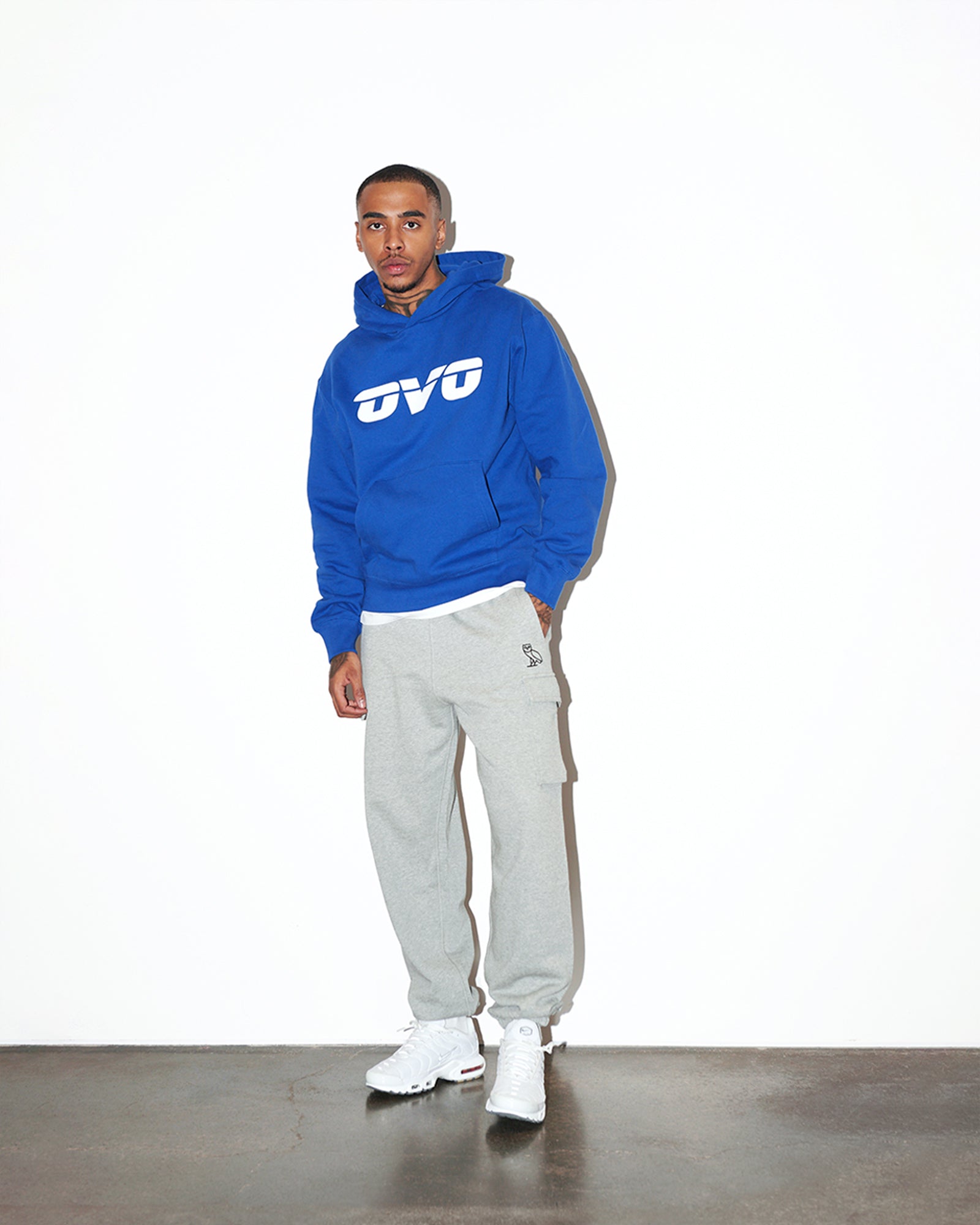 Fleece Cargo Pants - Grey IMAGE #2