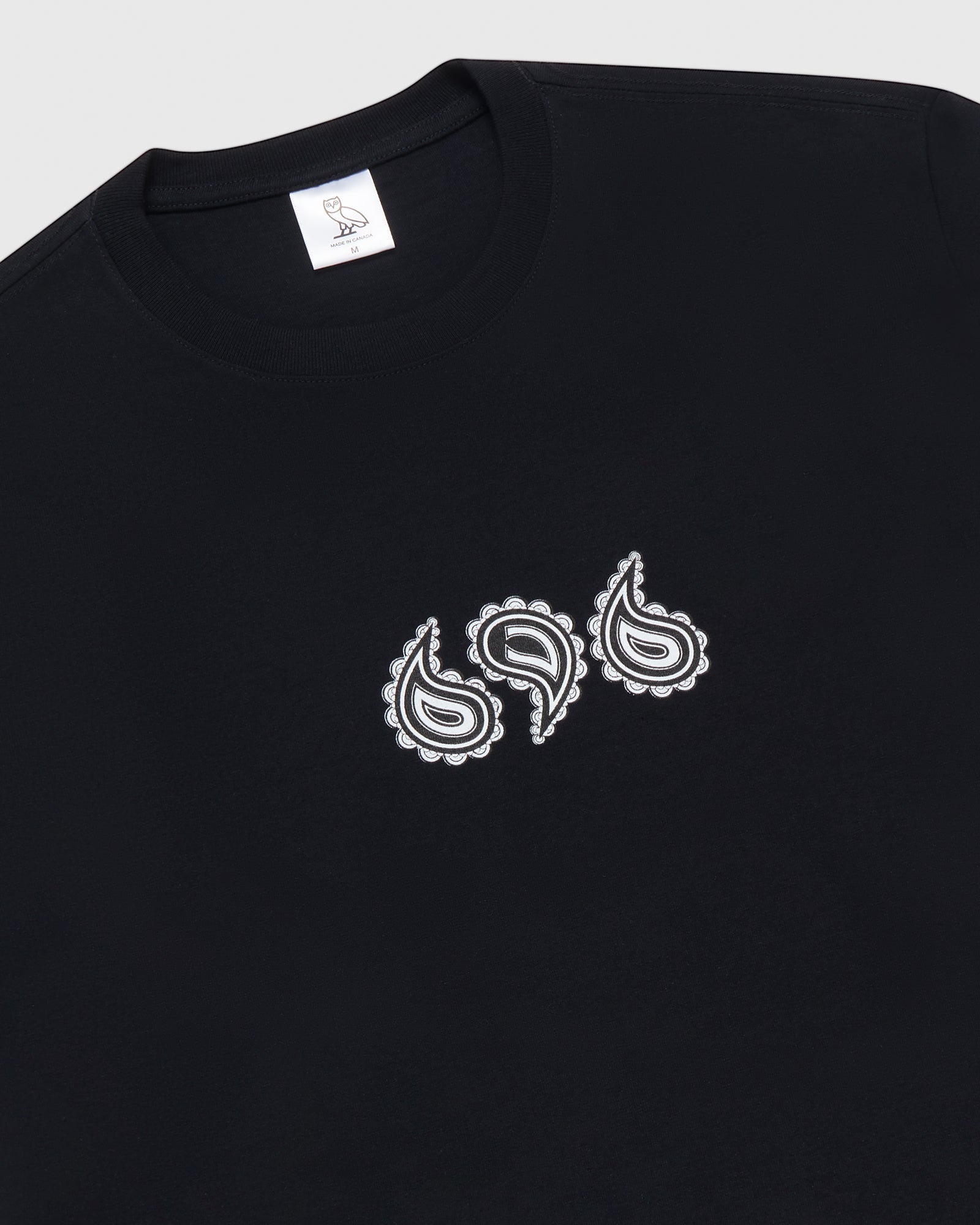 Paisley T-Shirt - Black IMAGE #3