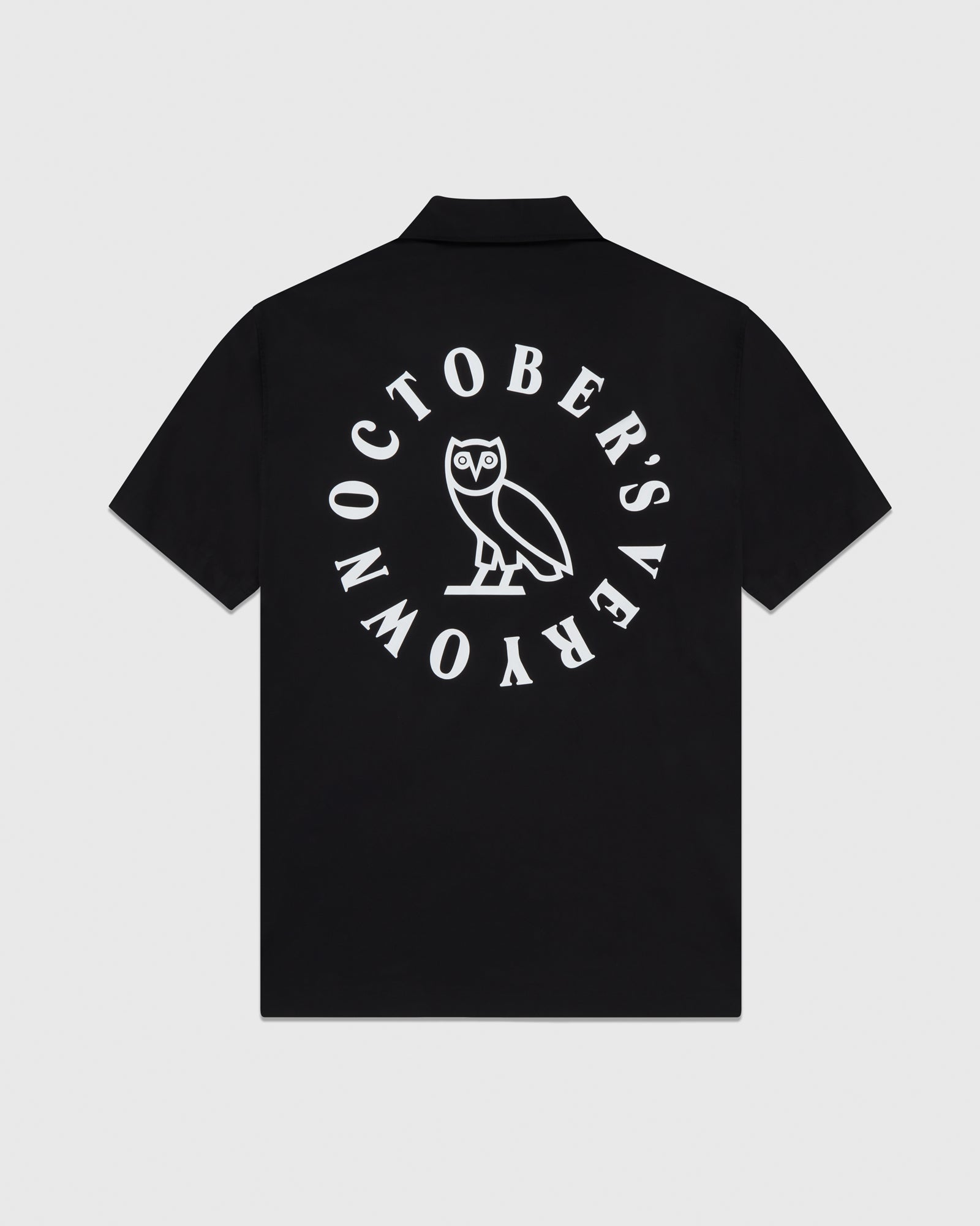 Circle Wordmark Camp Shirt - Black IMAGE #4