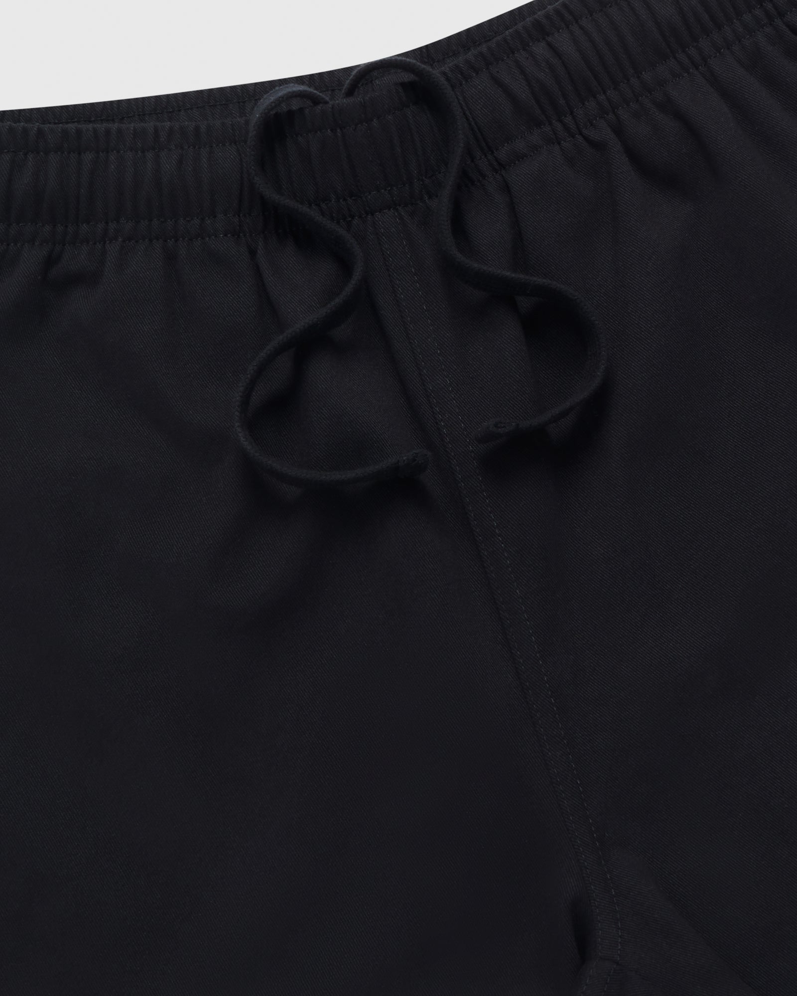 Twill Pull On Shorts - Black IMAGE #3