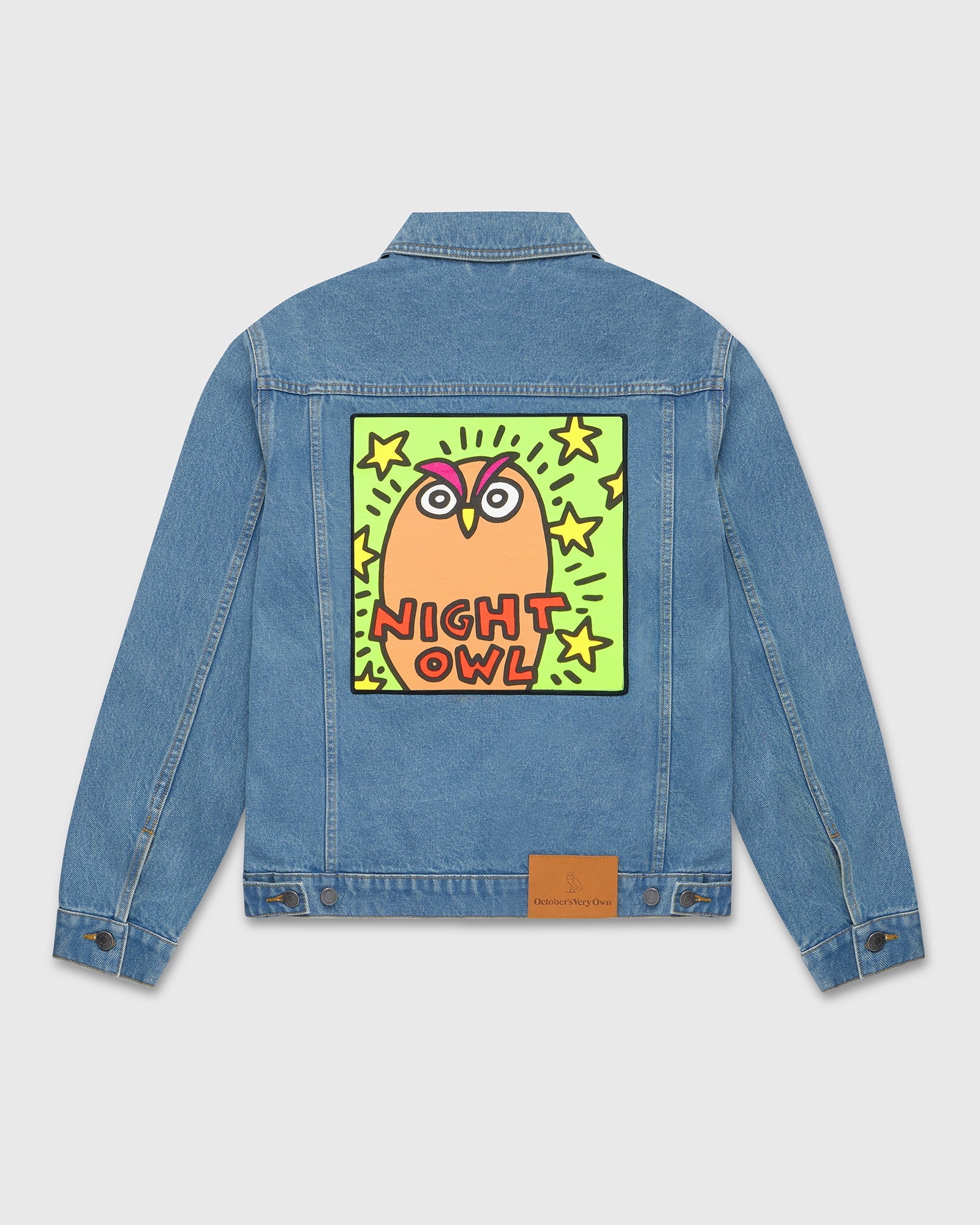 OVO® / Keith Haring Denim Trucker Jacket - Washed Indigo IMAGE #4